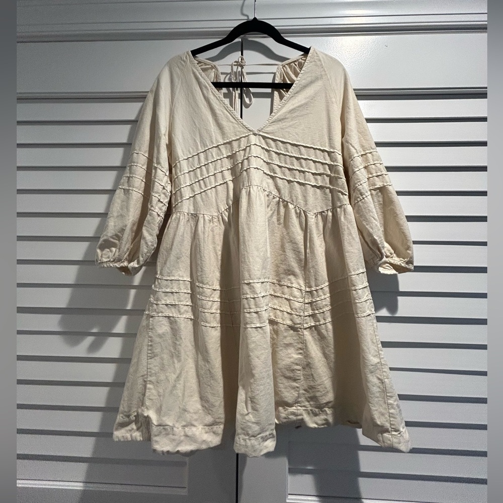 Free People Size Large Beige Dress